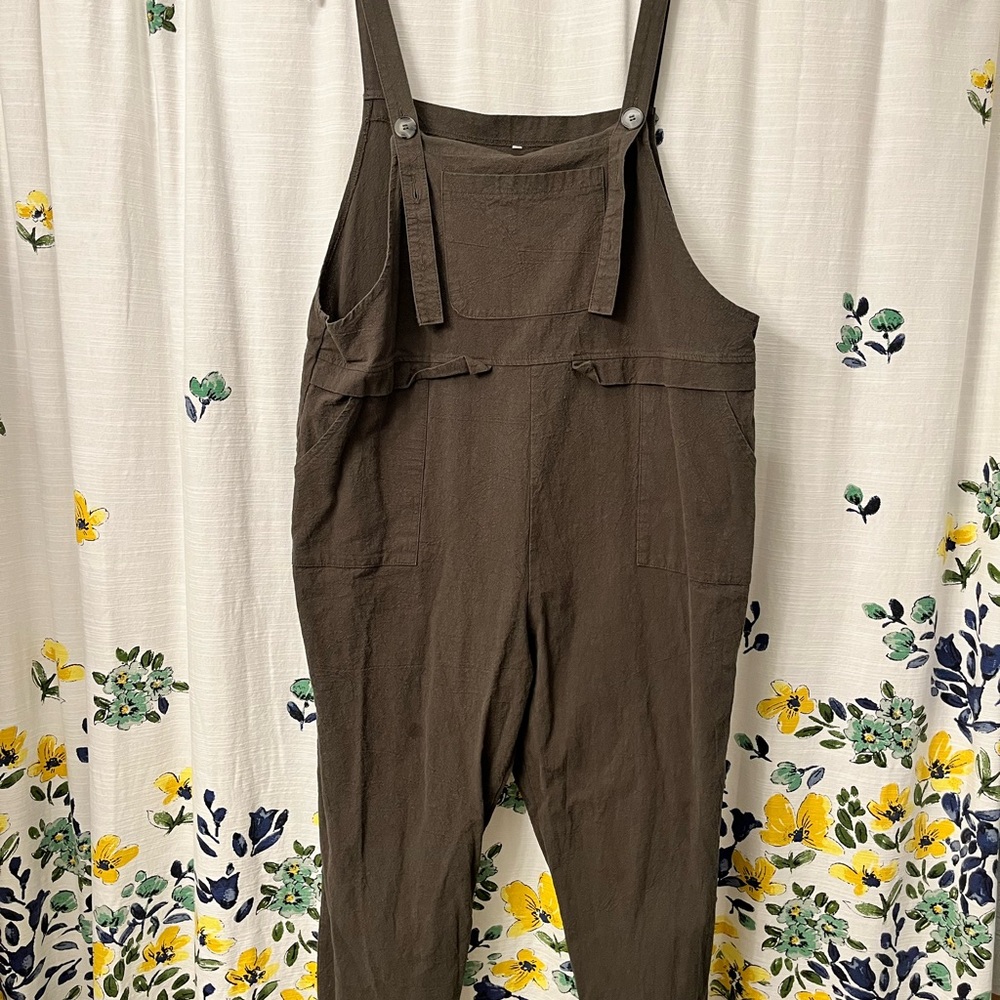 Green Overalls with Adjustable Straps